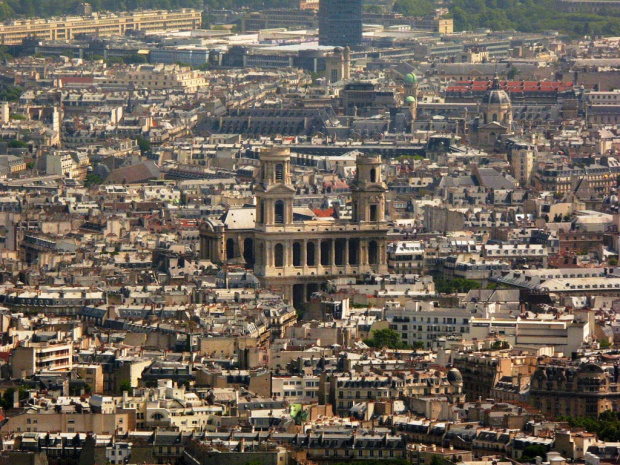 Paryż z Wieży Eiffla - St .Sulpice #Paryż