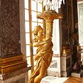 Pałac Wersalski - Galeria Zwierciadlana, świecznik #Paryż