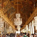 Pałac Wersalski - Galeria Zwierciadlana, odbywały się tu wielkie uroczystości i bale #Paryż