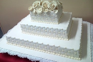 20 kg torcikpikowany #torty #wesele #TortyWeselne #kwiaty #pikowanie #słodkości