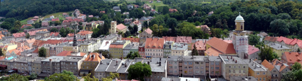 Panorama miasta Bolków widziana z zamku. #Bolków