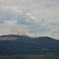 Bieszczady Wschodnie - z okolic Libuchory, płoną wypalane połoniny.