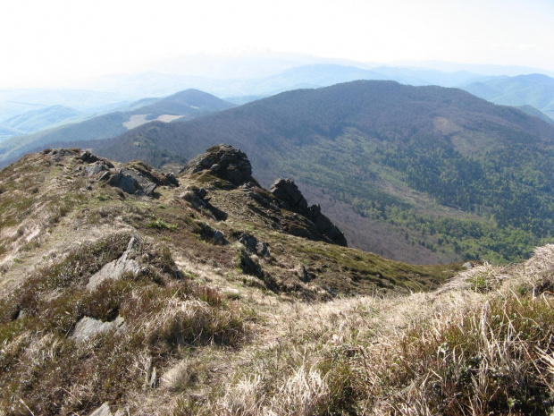 Bieszczady Wschodnie - pasmo połonin z Pikuja.