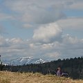 Bieszczady Wschodnie - pasmo Borżawy widziane z przejścia pomiędzy Przełęczą Wyszkowską i Czarną Repą.