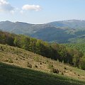 Bieszczady Wschodnie - ze stoków pod Starostyną ku Połoninie Równej i Ostrej Horze.