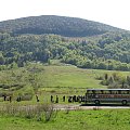 Bieszczady Wschodnie - z okolic Przełęczy nad Wyżnią Roztoką ku pasmu połonin.