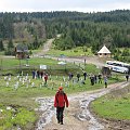 Na Przełęczy Wyszkowskiej - granicy pomiędzy pasmami Bieszczad i Gorganów.