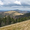 Bieszczady Wschodnie - panorama z drogi powrotnej z Paraszki.