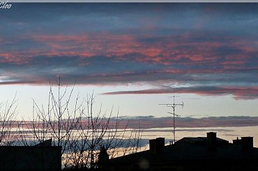 Niesamowity spektakl zachodu - wial silny wiatr i te chmury...:) #ZACHODSLONCA