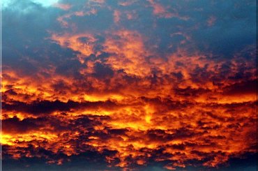 Niesamowity spektakl zachodu - wial silny wiatr i te chmury...:) #ZACHODSLONCA