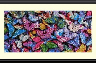 #Motyle #HaftKrzyzykowy #rękodzieło #obrazek