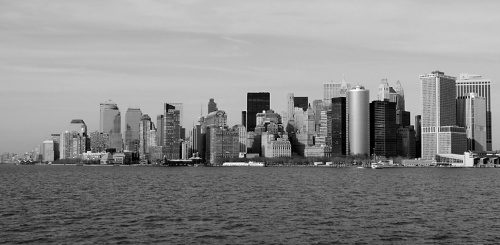Manhattan z promu z promu Staten Island Ferry #samuraj #alicjaszrednicka
