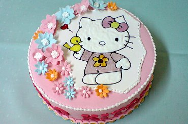 Hello Kitty #HelloKitty #kot #tort #urodziny