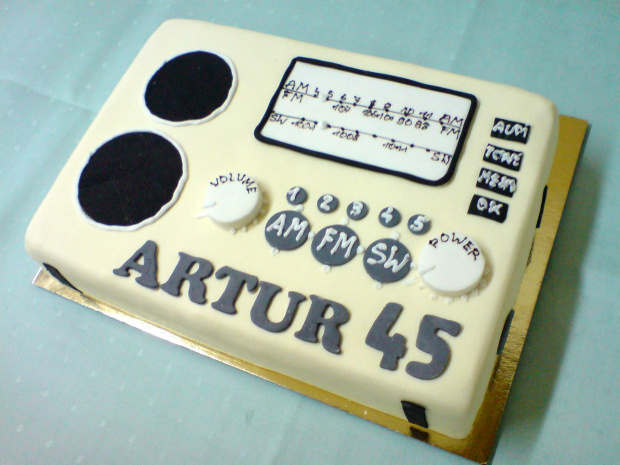 Tort dla 45 -letniego ARTURA #Radio #tort #Urodziny