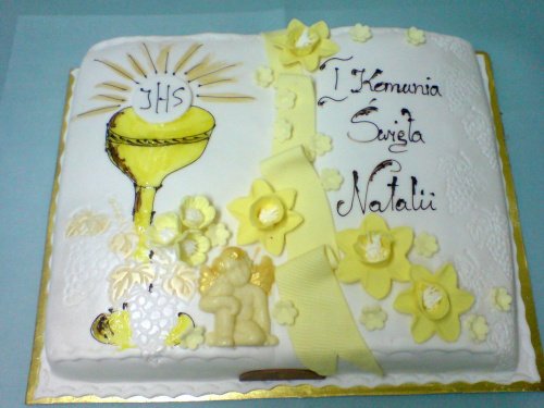tort dla Natalii #tort #komunia