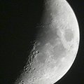 22.05.2007 Księżyc zbliża śię do pierwszej kwadry. #księżyc