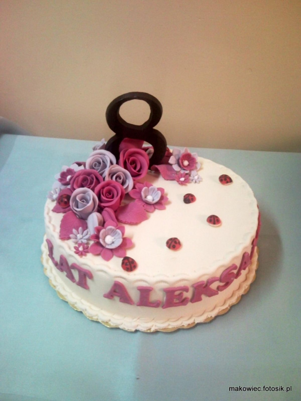 torcik dla dziewczynki z biedronkami #tort #biedronki #urodziny