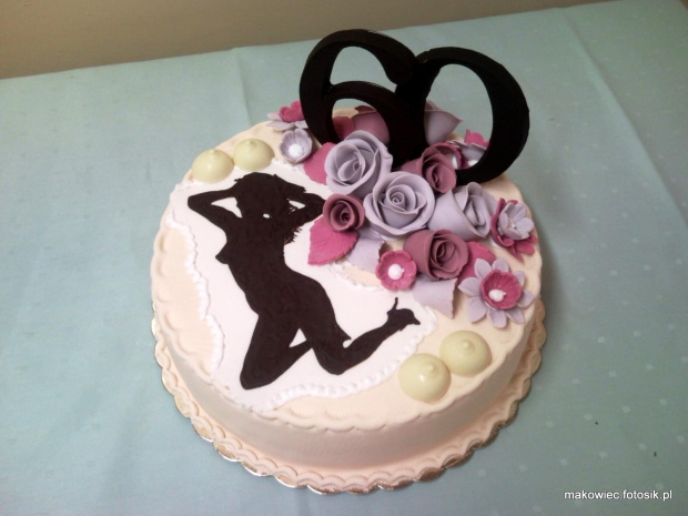 60 urodziny pana #sześćdziesiątka #urodziny #tort #laska #dziewczyna