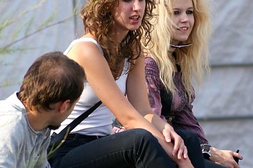 ludzie w biegu, w ruchu #dziewczyna #girl #kobieta #men #mężczyzna #people #women