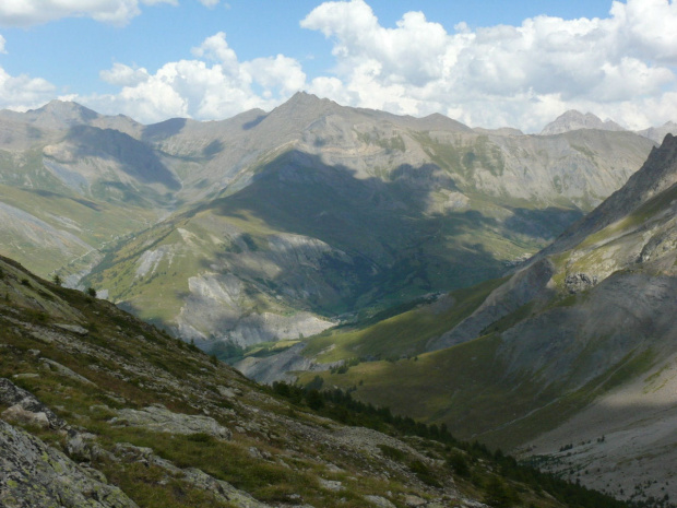 Widok ze stacji pośredniej #Alpy #Francja #Góry