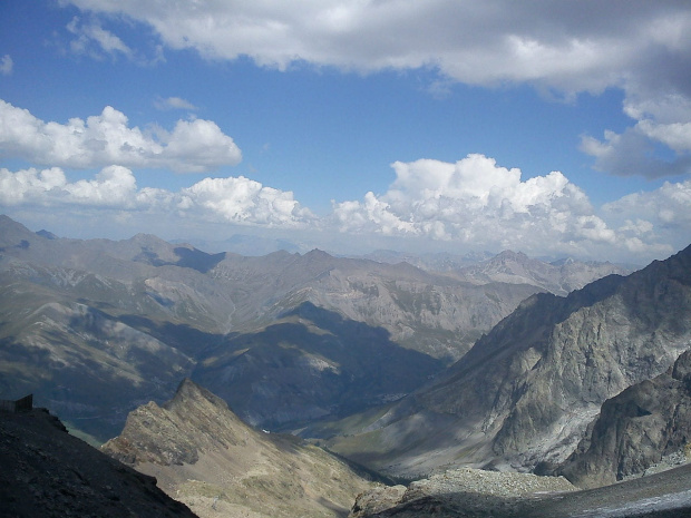 Panorama Alp ze szczytu La Meije #Alpy #Francja #Góry