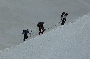 Alpiniści na Mont Blanc #Alpy #Francja #Góry #MontBlanc
