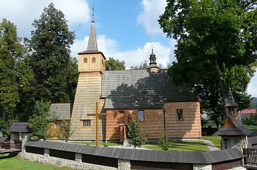 Łopuszna - kościół św. Trójcy i św. Antoniego Opata #Łopuszna #KościółDrewniany #SzlakArchitekturyDrewnianej