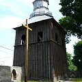 Książ Wielki - dzwonnica kościoła św. Wojciecha #KsiążWielki #KościółDrewniany #SzlakArchitekturyDrewnianej