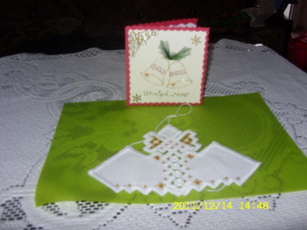 piekny aniolek i karteczk od Tereski dziekuje bardzo))