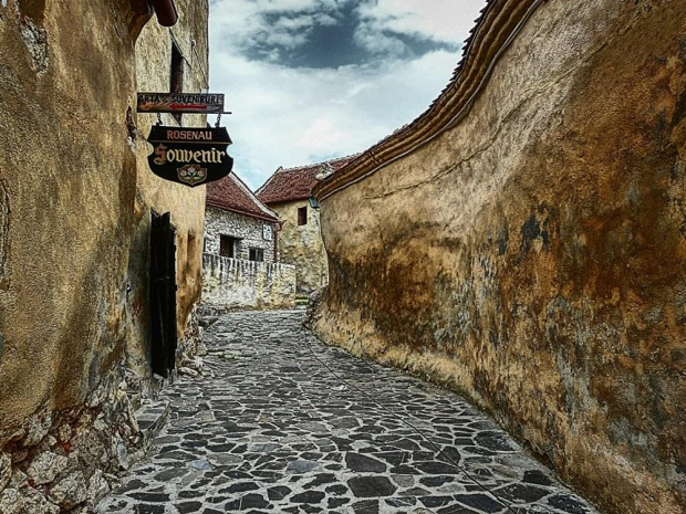 średniowieczny street foto #architektura #zamki