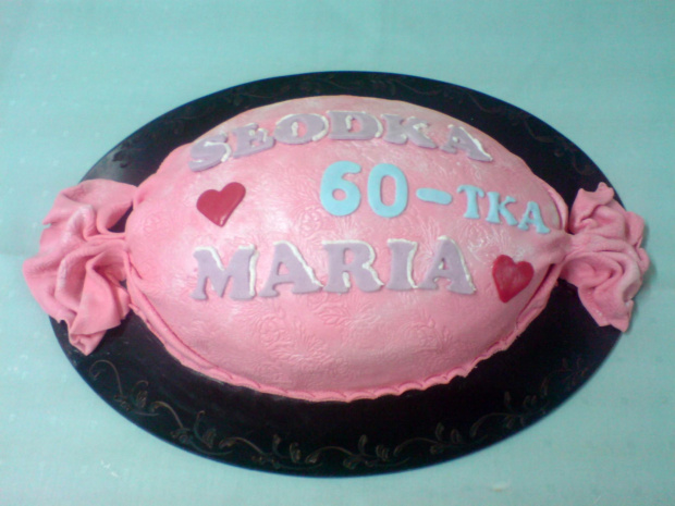 Tort dla słodkiej 60- tki MARII #Tort #cukierek