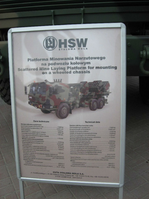 Tablica danych technicznych pojazdu minującego #Militariada2012 #NowaDęba #RekonstrukcjaHistoryczna