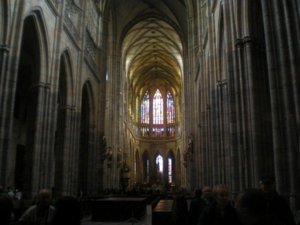 Katedra św. Wita w Pradze - wnętrze #praga #wycieczka #zwiedzanie #czechy