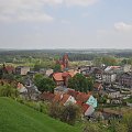 Widok na Golub Dobrzyń ze wzgórza zamkowego