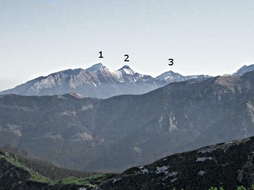Tatry Bielskie. 1. Hawrań (2154 m), 2. Płaczliwa Skała (2148 m), 3. Szalony Wierch (2062 m). #TatryBielskie
