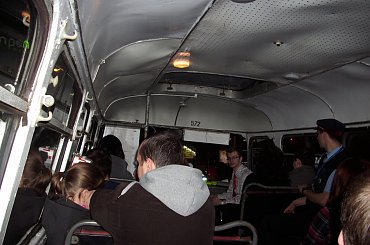 Jelcz MEX z Bydgoszczy wewnątrz. #Ogórek #Ogórki #SAN #JelczMex272 #Jelcz043 #Ikarus260 #Solaris #Skoda #KarosaJelczPR110U #NocMuzeów