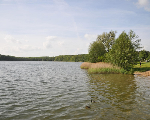 Jezioro - cel wycieczki rowerowej