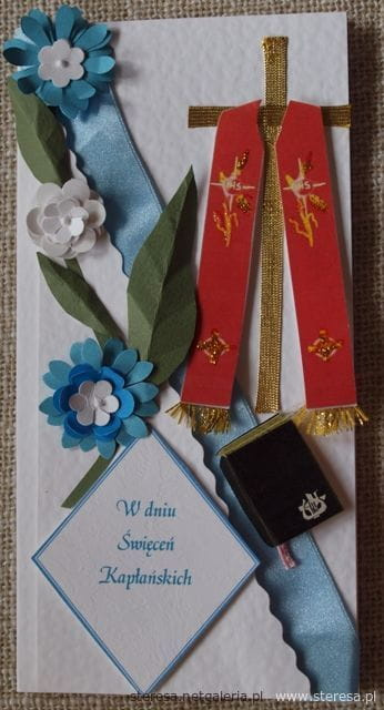 Kartki formatu 21X10,5 z okazji Święceń Kapłańskich #KartkiRęcznieRobione #ŚwięceniaKapłańskie #PamiątkaŚwięceńKapłańskich