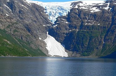 2.07.2005 Północna Norwegia, Jokelfjordbreen. #fiord #lodowiec