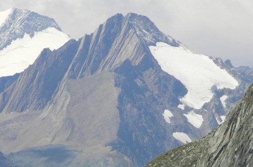 4.08.2007 Od prawej, Seil Kopf (3209 m) i Seil Scharte (3080 m). #Austria #góry