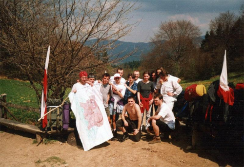 36 "Elefantowy" Rajd PK - Rytro 1998 - 30.04.1998 - Przełęcz Szopka w Pieninach #wspomnienia #studia
