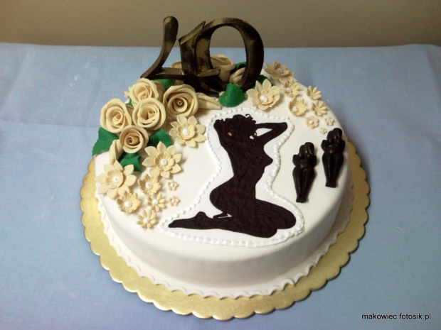 Tort dla 40 -letniego Pana #tort #pani #akt #czterdziestka #impreza