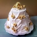 7 kg tort z obraczkami #wesele #SukniaPannyMłodej #tort