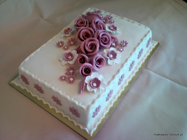 #wesele #tort #impreza #fiolet #róże