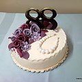 Tort dla 88 Letniej Pani #tort #urodziny #pani #perły
