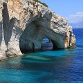 Błękitne Groty, jedno z najpiękniejszych miejsc na wyspie Zakynthos.