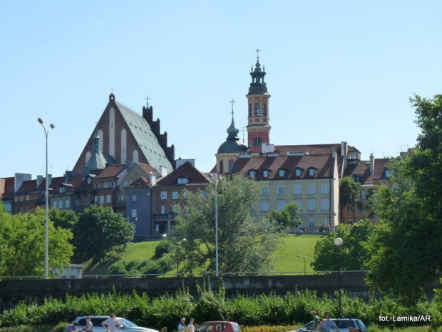 Święto Wisły - widok ze statku na lewy brzeg