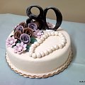 Tort dla Pani na 80 urodziny #perły #tort #urodziny