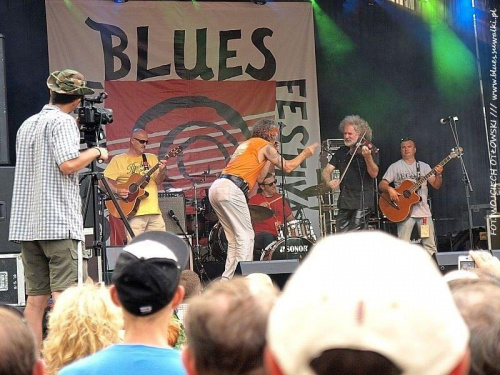 Suwałki Blues Festival 2010, Jan Błędowski Nocna Zmiana Bluesa , scena w parku Konstytucji 3 maja, 16 lipca #SuwałkiBluesFestival2010 #JanBłędowskiNocnaZmianaBluesa #ScenaWParkuKonstytucji3Maja