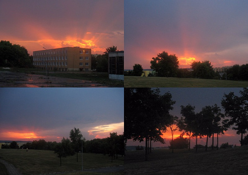 Zachód słońca po deszczowym wieczorze
Chełm, Os. Kościuszki - 22.07.2010 r. #Niebo #ZachódSłońca